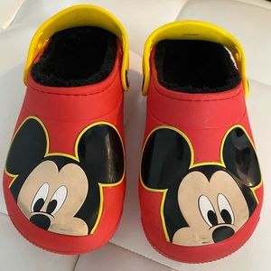 Mickey Mouse Disney Fuzzy Crocs kids size c13